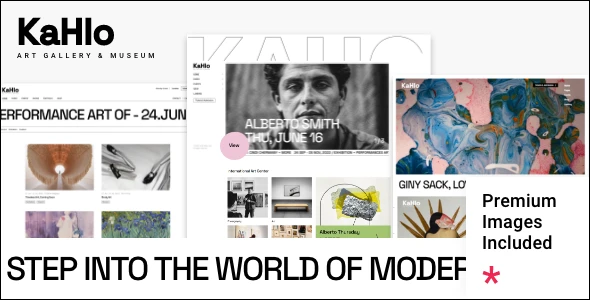 Kahlo – Art Gallery and Museum WordPress Theme